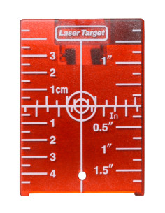 Červený terč pre bodové a líniové lasery
